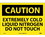NMC 10" X 14" Vinyl Safety Identification Sign, Extremely Cold Liquid.., Price/each