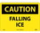 NMC 10" X 14" Vinyl Safety Identification Sign, Falling Ice, Price/each