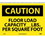 NMC 10" X 14" Vinyl Safety Identification Sign, Floor Load Capacity__Lbs. Pe.., Price/each