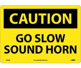 NMC C500 Caution Go Slow Sound Horn Sign