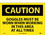 NMC 10" X 14" Vinyl Safety Identification Sign, Goggles Must Be Worn When Wo.., Price/each