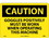 NMC 10" X 14" Vinyl Safety Identification Sign, Goggles Positively Must Be.., Price/each