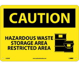 NMC C509 Caution Hazardous Waste Storage Area Sign