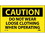 NMC C511LBL Do Not Wear Loose Clothing.. Label, Adhesive Backed Vinyl, 3" x 5", Price/5/ package