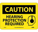 NMC C514 Caution Hearing Protection Required Sign