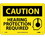 NMC 10" X 14" Vinyl Safety Identification Sign, Hearing Protection Required, Price/each