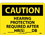 NMC 10" X 14" Vinyl Safety Identification Sign, Hearing Protection Required.., Price/each