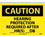 NMC 10" X 14" Vinyl Safety Identification Sign, Hearing Protection Required.., Price/each