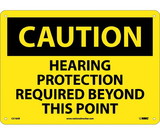 NMC C516 Caution Hearing Protection Required Sign