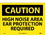 NMC 10" X 14" Vinyl Safety Identification Sign, High Noise Area Ear Protect.., Price/each