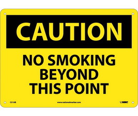 NMC C51 Caution No Smoking Beyond This Point Sign
