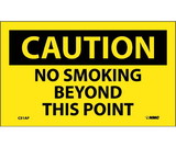NMC C51LBL No Smoking Beyond This This Point Label, Adhesive Backed Vinyl, 3