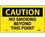 NMC C51LBL No Smoking Beyond This This Point Label, Adhesive Backed Vinyl, 3" x 5", Price/5/ package