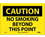 NMC 7" X 10" Vinyl Safety Identification Sign, No Smoking Beyond This Point, Price/each