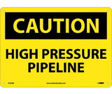 NMC C522 Caution High Pressure Pipeline Sign
