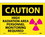 NMC 10" X 14" Vinyl Safety Identification Sign, High Radiation Area Personn.., Price/each