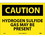 NMC 10" X 14" Vinyl Safety Identification Sign, Hydrogen Sulfide Gas May Be.., Price/each