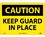 NMC 10" X 14" Vinyl Safety Identification Sign, Keep Guard In Place, Price/each