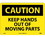 NMC 10" X 14" Vinyl Safety Identification Sign, Keep Hands Out Of Moving Parts, Price/each