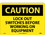 NMC 10" X 14" Vinyl Safety Identification Sign, Lockout Switches Before Work.., Price/each