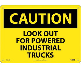 NMC C551 Caution Look Out For Trucks Sign