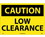 NMC 14" X 20" Plastic Safety Identification Sign, Low Clearance, Price/each