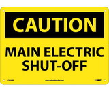 NMC C553 Caution Main Electric Shut-Off Sign