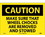 NMC 10" X 14" Vinyl Safety Identification Sign, Make Sure That Wheel Chocks.., Price/each
