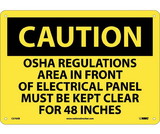 NMC C570 Caution Electrical Hazard Sign