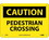 NMC 10" X 14" Vinyl Safety Identification Sign, Pedestrian Crossing, Price/each