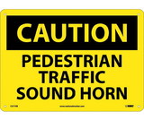 NMC C577 Pedestrian Traffic Sound Horn Sign