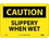 NMC 7" X 10" Vinyl Safety Identification Sign, Slippery When Wet, Price/each