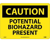 NMC C582 Caution Potential Biohazard Present Sign