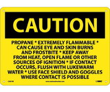 NMC C587 Caution Propane Extremely Flammable Sign