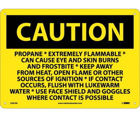 NMC C587 Caution Propane Extremely Flammable Sign