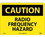 NMC 10" X 14" Vinyl Safety Identification Sign, Radio Frequency Hazard, Price/each