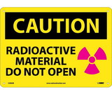 NMC C590 Caution Radioactive Material Do Not Open Sign