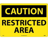 NMC C597LF Large Format Caution Restricted Area Sign