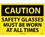 NMC 14" X 20" Plastic Safety Identification Sign, Safety Glasses Must Be Worn.., Price/each