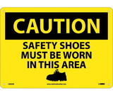 NMC C603 Caution Safety Shoes Must Be Worn In This Area Sign