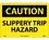 NMC 10" X 14" Vinyl Safety Identification Sign, Slippery Trip Hazard, Price/each