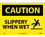 NMC 10" X 14" Vinyl Safety Identification Sign, Slippery When Wet, Price/each