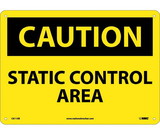 NMC C611 Caution Static Control Area Sign