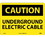 NMC 10" X 14" Vinyl Safety Identification Sign, Underground Electric Cable, Price/each