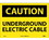 NMC 10" X 14" Vinyl Safety Identification Sign, Underground Electric Cable, Price/each