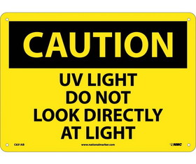 NMC C631 Caution Uv Light Do Not Look Directly At Light Sign