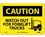 NMC 10" X 14" Vinyl Safety Identification Sign, Watch Out For Fork Lift Trucks, Price/each