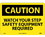 NMC 10" X 14" Vinyl Safety Identification Sign, Watch Your Step Safety Equip.., Price/each