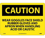 NMC C649 Caution Wear Ppe When Handling Chemicals Sign