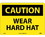 NMC 10" X 14" Vinyl Safety Identification Sign, Wear Hard Hat, Price/each